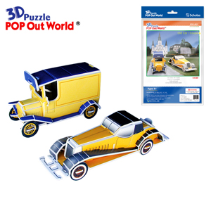 3D Puzzle Old Car/Coupe  Made in Korea